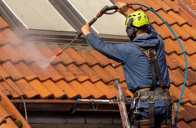 Démoussage et hydrofuge de toiture à Bracon